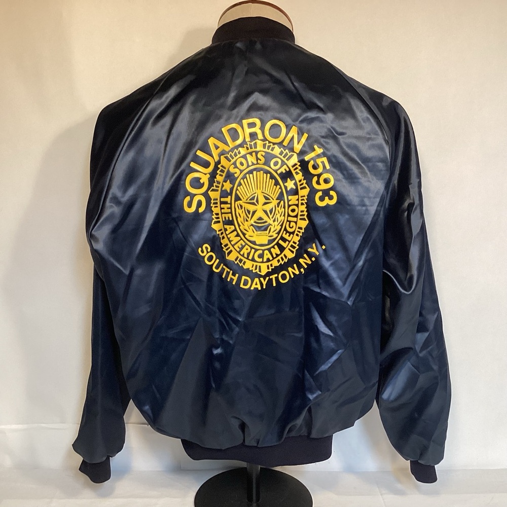 American Legion Squadron 1593 Vintage Bomber Jacket Men’s size large Westark USA